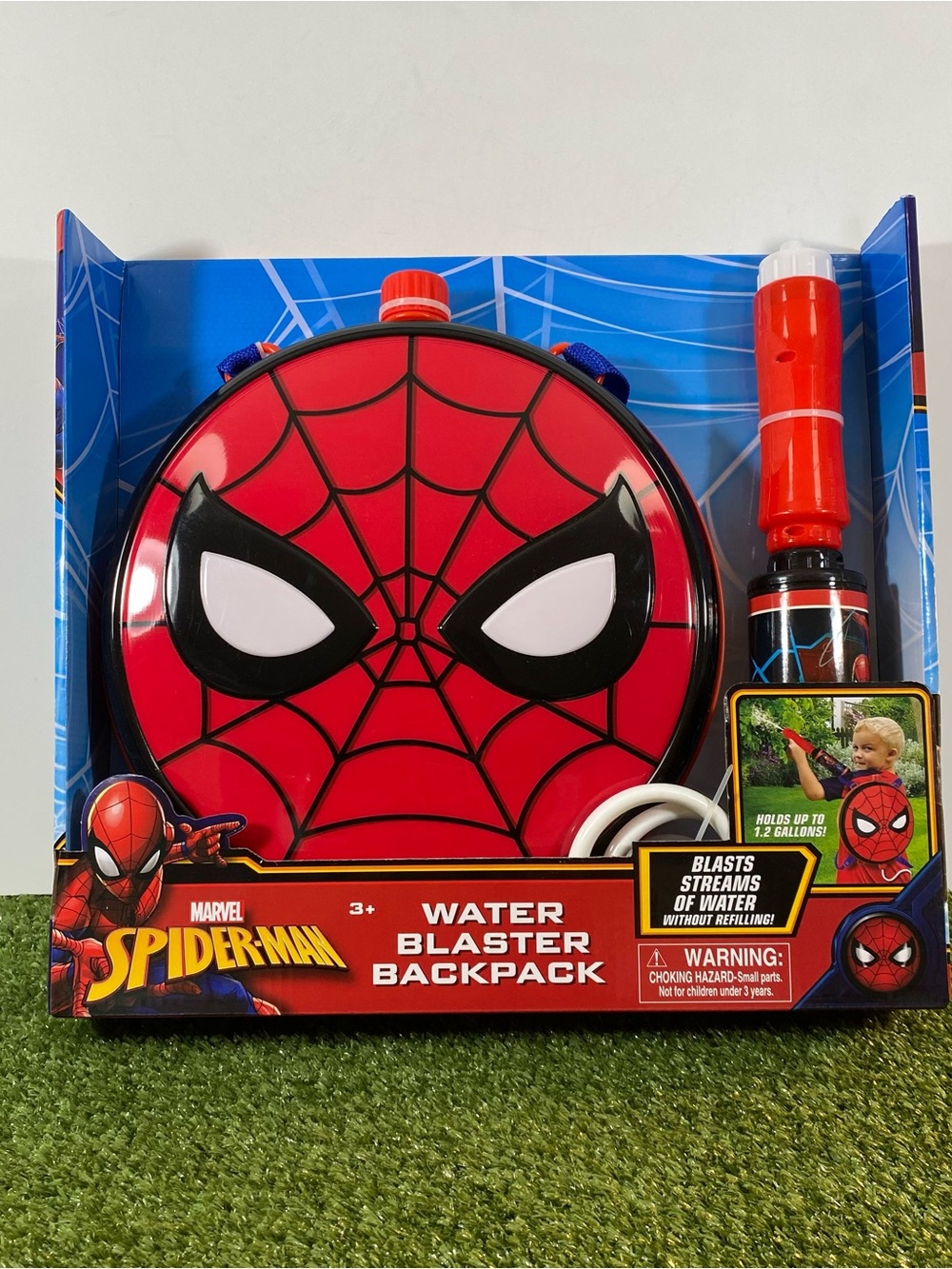 Spiderman Water Blaster Backpack 1.2 Gallons Outdoor Fun Games Summer